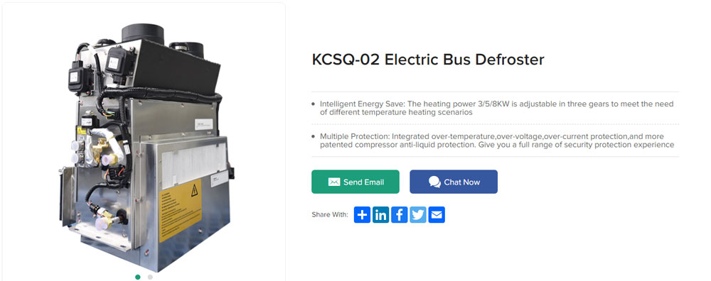 Two Choices for Electric Bus Defrosters 